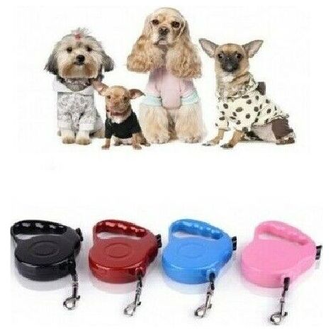 GUINZAGLIO 3MT CANE MAX 25 KG AVVOLGIBILE ALLUNGABILE RETRATTILE ESTENSIBILE - Rosa - Colore: Rosa