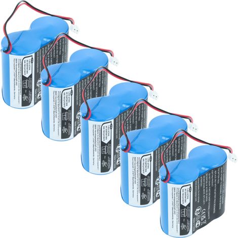 vhbw 5x batería reemplaza Siemens E-1574 para medidor (27000 mAh, 3,6 V, Li-MnO2)