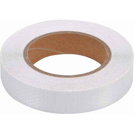vidaXL Cinta adhesiva reflectante PVC blanco 2,5 cm x 20 m (1/2)