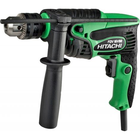 Hitachi – Perceuse percussion 13 mm 550 W – Mandrin auto-serrant 13 mm – Vitesse 0-2900 tr/min – Couple 10 Nm pour acier, brique, bois (1/6)