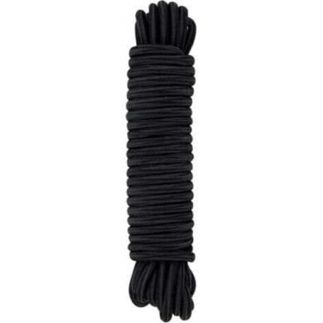 Tendeur Élastique Noir, 8 mm x 10 m, Corde en Polypropylène pour Fixation (1/4)