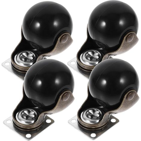 de 4 roulettes pivotantes robustes pour chaises de bureau (1/5)