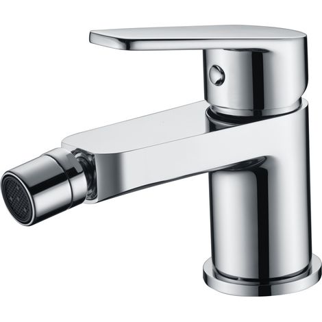 Mice - Grifo monomando de Bidet, Griferia WC, Grifo higienico Agua fria/caliente Color Cromo - BDT021-2 (1/2)