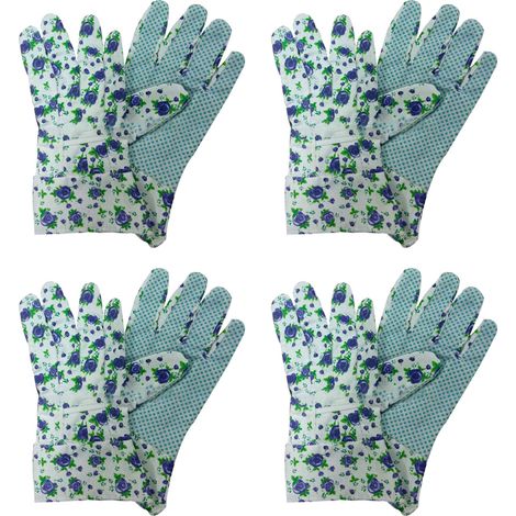 4 paires de gants de jardin avec picots en PVC pour nettoyer le jardin, désherber, planter, arroser (Style 3)