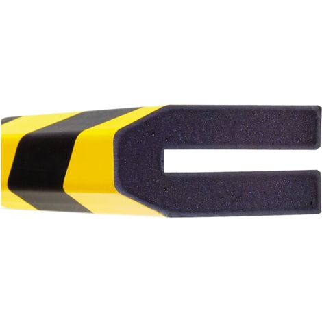 Protection contre les chocs Moravia MORION protection de profil trapézoïdal 40 x 80 x 8 mm longueur 1000 mm jaune/noir (1/3)