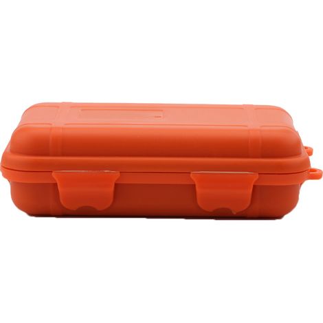 Boîte de rangement étanche et antichoc pour la survie en extérieur, orange, taille S. (1/5)