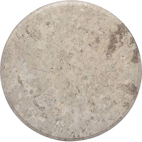 Dessus de table, Plateau De Table Gris Ø50x2,5 cm Marbre LKF12760 (1/5)
