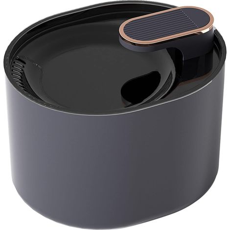 Fontaine À Eau Pour Animaux - Filtre Au Charbon Actif - Capacité 3 L - Gris Spatial - Alimentation USB 5 V (1/5)