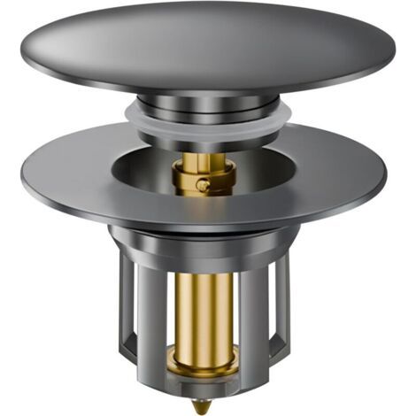 Universeller Pop-up-Ablaufgarnitur 33–40 mm – 2 Dichtungen, schneller Abfluss, Küche/Badewanne