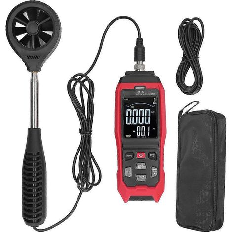 anémomètre numérique portable, testeur de vitesse de flux d'air portatif, anémomètre (1/4)