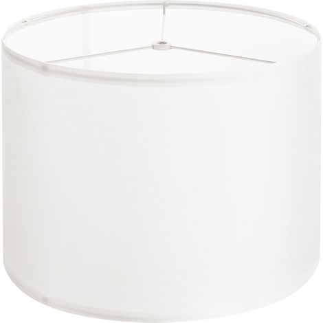 VEVOR Paralume a Tamburo 330 x 330 x 250 mm Dimensioni Medio, Paralume di Ricambio per Lampade da Tavolo, Lampada da Terra Lampada a Sospensione, Copri Lampadine 1 Pezzo, Lino Bianco Sporco