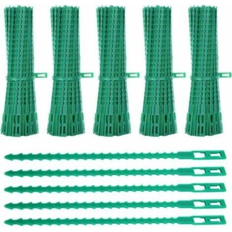 Pflanzenbinder, 600er-Packung, 23 cm lange, verstellbare Gartenbinder, flexible Kunststoff-Kabelbinder zur Unterstützung von Tomatenpflanzen