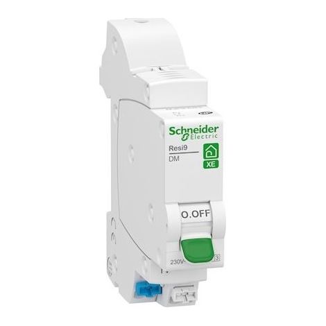Disjoncteur 1p + n 10A - courbe D - Embrochable resi9 xe Schneider R9EFD610