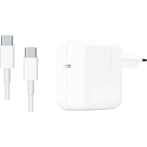 Chargeur pour MacBook, iPad et iPhone, 30 W avec câble USB-C (1/4)