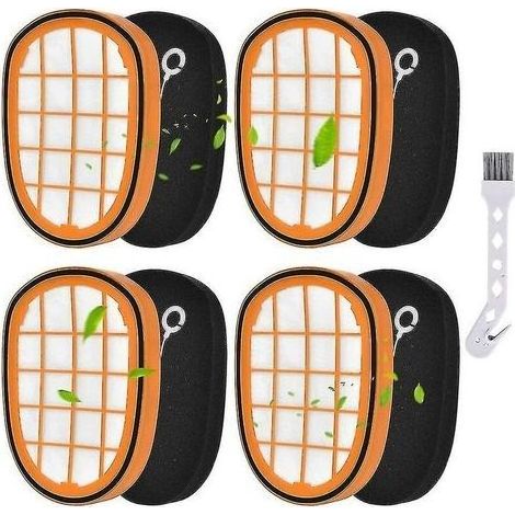pair Lot de 4 filtres pour ordinateur de poche Philips Speedpro Max Aqua Fc6812 Fc6813 (1/5)