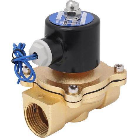Électrovanne Solénoïde Normalement Fermée en Alliage de Zinc DC12V R1 DN25 pour Eau, Air, Huile (1/5)