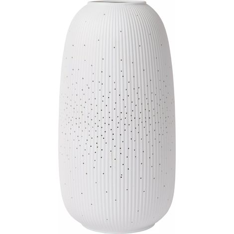 Lampada da tavolo in porcellana bianca 33 cm E14 Flores Lucide (1/4)