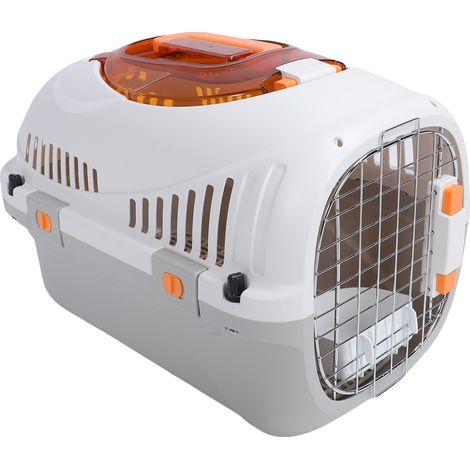 Caisse en plastique pour chien, compagnie aérienne, transporteur de chat, chenil à coque rigide, Ventilation, grand espace, Portable, voyage pour animaux de compagnie, voyage en plein air (1/5)