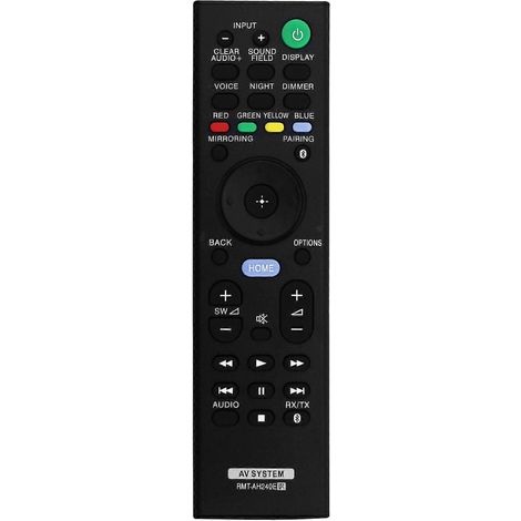 Télécommande de remplacement RMT-AH240E pour barres de son Sony SA-NT5, SA-WCT790, SA-CT790, HT-XT2, HT-CT790 et HT-NT5 (RMTAH240E) (1/5)