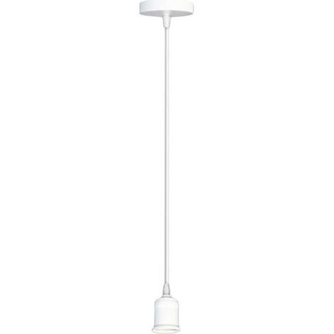 Portalampada Lampadario A Sospensione Porta Lampadina E27 Cavo 2 Mt Bianco