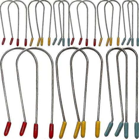 Lot de 24 pinces à bigoudis chauffantes de rechange, avec goupilles de fixation pour un usage domestique. (1/5)