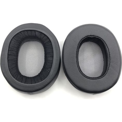 Cuscinetti auricolari compatibili con le cuffie Sony MDR-1ABT, 1RBT e 1RNC - Confezione da 2 - Schiuma morbida - Similpelle - Marrone (x2) + Nero (x2) (1/2)