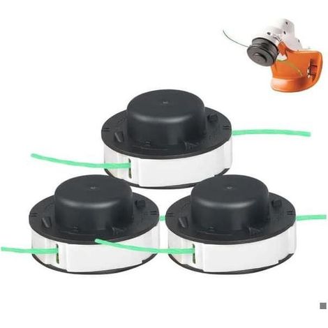Lot de 3 bobines de rechange de fil de coupe-bordures pour Stihl FSA 56, fil pour Stihl Autocut 2-2 FSA 56 (1/5)