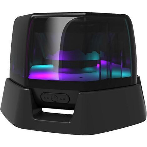 Enceinte Bluetooth sans fil magnétique portable mini enceinte avec support lumineux RGB (1/5)