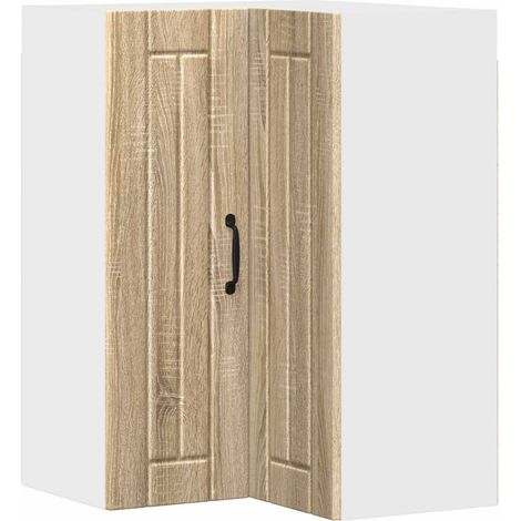 Maison Exclusive - Mobile angolare per parete LUCCA Rovere Sonoma 57 x 57 x 80 cm