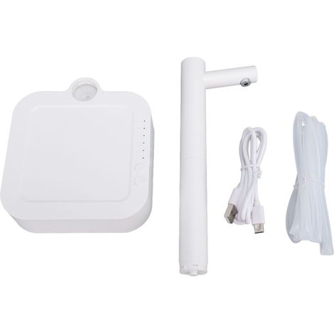 Water Dispenser Countertop 7 Stage Quantitative Water Pump Portable White Electric Water Dispenser Desktop for Home Room Office Camping (1/5)