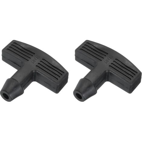 2 Stück 5 cm x 5 cm x 1 cm Rückstoßstartergriff für Rasenmäher, Generatoren, Motor, Antriebsausrüstung, Zubehör, Schwarz (1/4)