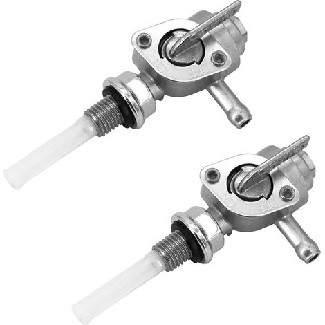 2 pièces Interrupteur de robinet de carburant, réservoir de carburant générateur, robinet de réservoir d'huile interrupteur de carburant pompe carburant pour générateur à essence (M10 x 1,5 mm) (1/5)