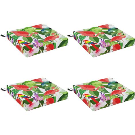 Coussins de siège 4 pièces SOEST 4 pc 100 % polyester vidaXL