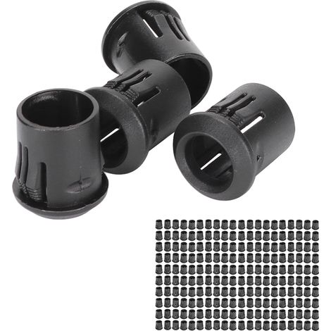 Support de Douille LED 8mm, 200 Pièces, Fixation en Plastique pour Ampoule Indicateur, Noir (1/5)