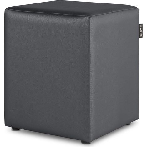 Puff Cubo Polipiel Gris 1 UNIDAD Gris