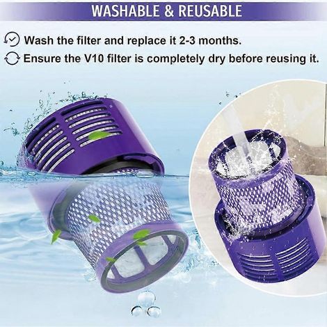 Accessoires pour aspirateur V10 (SV12) : station d'accueil murale et kit de filtre, référence 969042-01 (1/5)