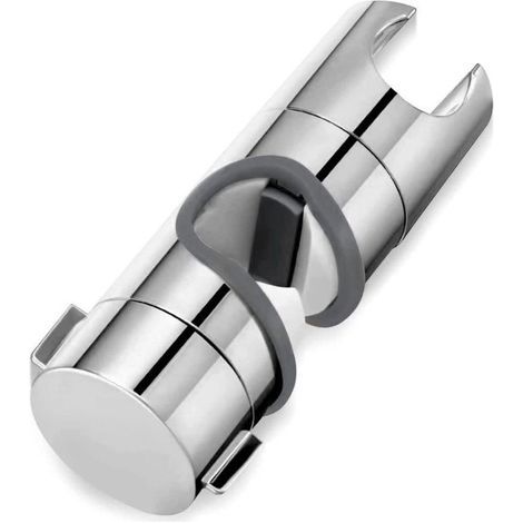 Verschiebbare Duschstangenhalterung – Handbrausehalter – Verstellbare Handbrause – 360°-Drehung, einfache und werkzeuglose Montage – Kompatibel mit Duschstangen (1/4)