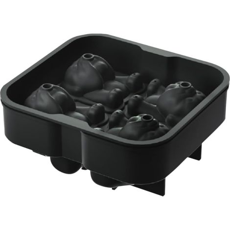 Moule à Glaçons Silicone Noir Forme Chien Bac Réutilisable Format (1/5)
