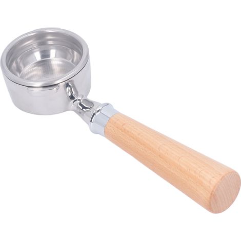58-mm-Siebträger ohne Boden, Holzgriff, doppelseitiger Kaffeefilter für GAGGIA Kaffeemaschinen, Farbe: Buche A2 (1/5)