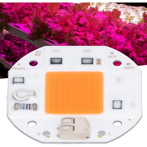 Vollspektrum-LED für die Gartenbeleuchtung, leistungsstarke 380–800 nm COB-LED, löt- und treiberlose LED, 70 W DIY-Beleuchtung für Hydrokultur/Blumenanbau (1/5)