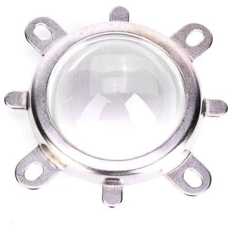50mm Optical Glass LED Lens with Reflector Cup (1/5)