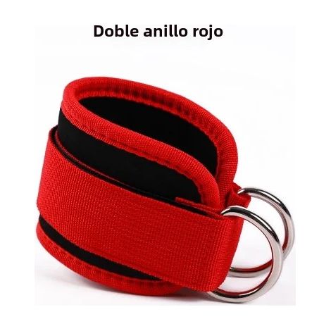 (Rouge) Stabilisateur de cheville de fitness, appareil de musculation des jambes et des fessiers, sangles pour les jambes (1/5)