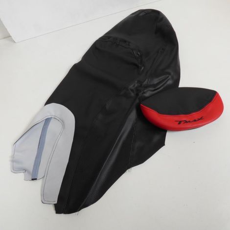 sitzbezug one für roller yamaha 500 tmax 2001-2007 schwarz / rot