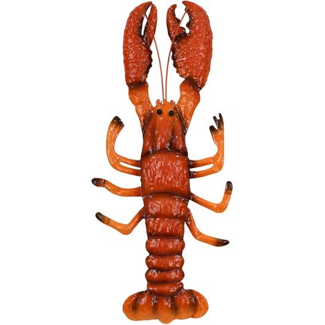 Adorno de pared de langosta de metal rojo marinero 59 cm (1/5)
