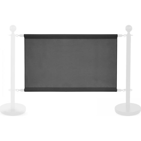 Banderole pour poteau séparateur gris (1/5)
