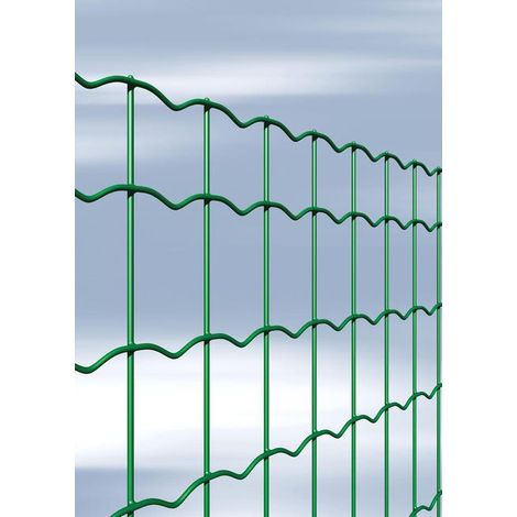 Treillis électrosoudé galvanisé plastifié vert ondulé "Novaplax" - fil ø 2,2 mm ext. - cm.80h. (1/5)