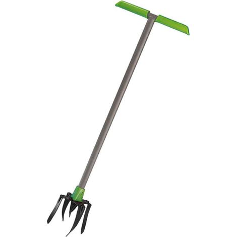 Freund Victoria Gartenlüfter, Erdlüfter Gartenfreund Pro 68099 (Länge: 102cm, 4 große, 2 kleine Zinken, Stahlstiel pulverbeschichtet) 68099