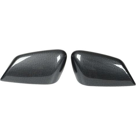 Außenspiegelkappen aus Kohlefaser, 2-teilig, geformte Ersatzkappen für Kia EV6, Kappen im Kohlefaser-Stil (1/5)