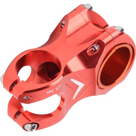 Potence de Vélo CANSUCC 31.8/35mm, Rehausseur de Guidon Court en Aluminium, Tige S50 Rouge (1/5)