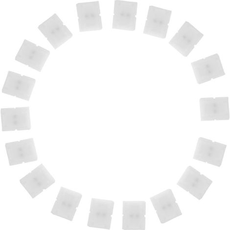 Adaptateurs pour rubans LED, connecteurs à enclenchement sans soudure (100 pièces) (1/5)